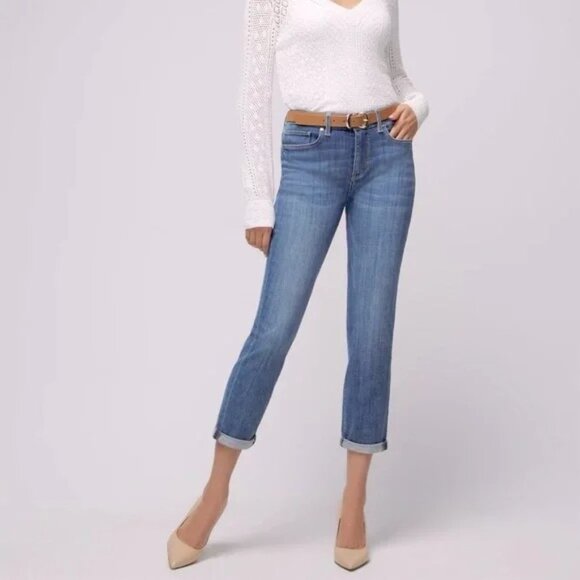 White House Black Market Denim - 2/$30 White House Black Market Mid-Rise Everyday Soft Girlfriend Jeans 8 #A0156